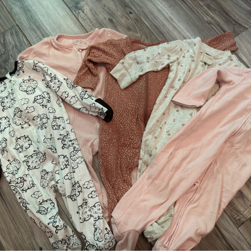 Gently used baby sleepers/ footie pajamas